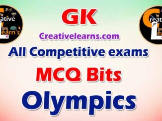 GK | MCQ Bits | Olympics