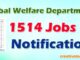 Tribal Welfare Department 1514 jobs Notification Download