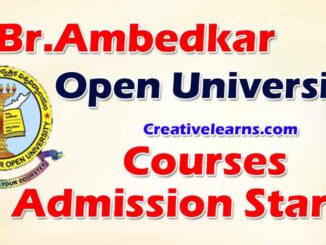 Dr. Br. Ambedkar Open University Admission Started