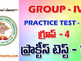 GROUP – IV PRACTICE TEST - 13