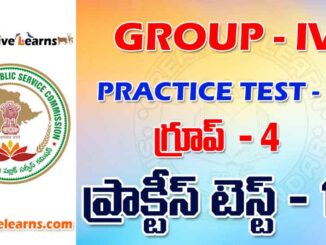 GROUP – IV PRACTICE TEST - 14