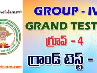 GROUP – IV PRACTICE GRAND TEST 2