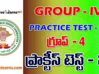 GROUP – IV PRACTICE TEST - 21