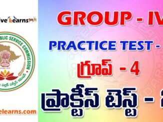 GROUP – IV PRACTICE TEST - 23