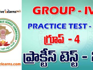 GROUP – IV PRACTICE TEST - 24