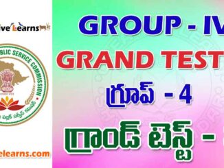 GROUP – IV PRACTICE GRAND TEST 3