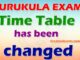 Gurukul Exam Time Table has been changed