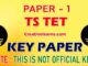 TS TET PAPER - 1 KEY DOWNLOAD HERE