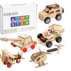 5 in 1 stem model car diy kit for kids 8 12 years educational sclding toys